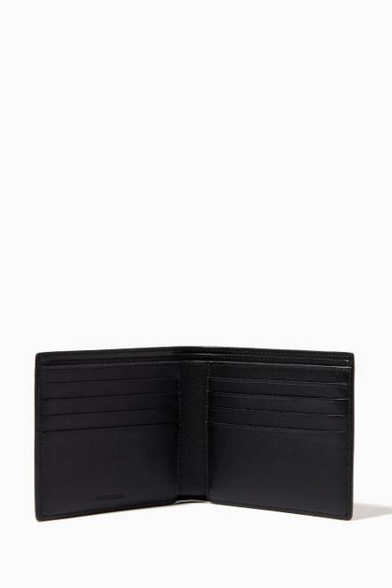 hover state of Cash Square Bi-fold Wallet in Graffiti Leather