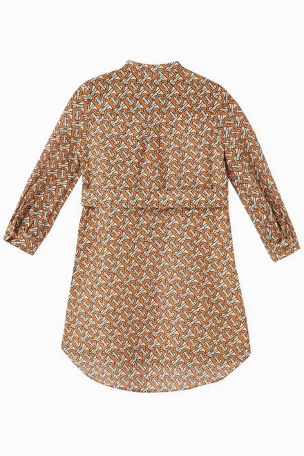 hover state of Nora Monogram Shirt Dress in Cotton Silk Voile