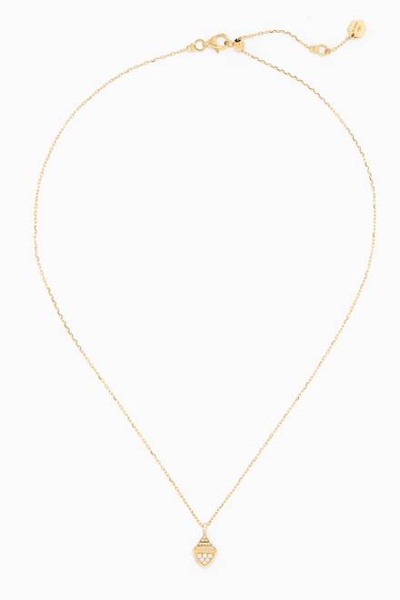 Shop Marli Yellow Cleo Rev Pink Opal Diamond Mini Pendant Necklace in ...