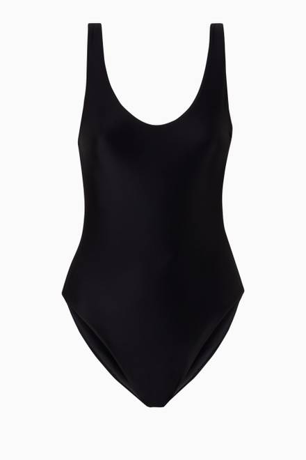 Shop Palm Swimwear Brown Allegra One-Piece Swimsuit for Women | Ounass ...