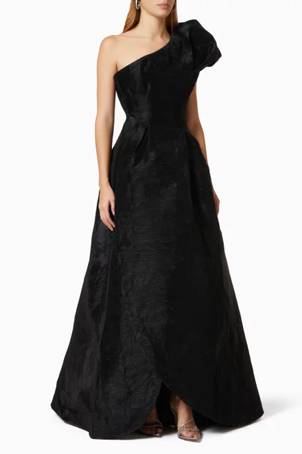 Angus Gown in Textured Plisse  