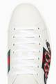 thumbnail of White Kingsnake Ace Embroidered Sneakers  #3