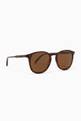 thumbnail of Dark-Brown Tortoise Kinney 49 Acetate Sunglasses #1