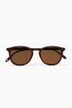 thumbnail of Dark-Brown Tortoise Kinney 49 Acetate Sunglasses #0