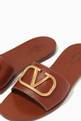 thumbnail of Valentino Garavani VLOGO Slides in Leather           #3