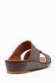 thumbnail of Chestnut-Brown Heritage Calfskin Sandals #2