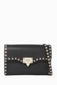 thumbnail of Small Rockstud Leather Cross-Body Bag #0