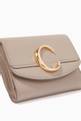 thumbnail of Small Chloé C Bag in Shiny & Suede Calfskin    #4