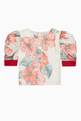 thumbnail of Floral Puff Sleeves Blouse #0