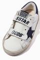 thumbnail of Old School Sneakers with Suede Star in Leather           #3