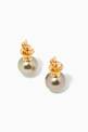 thumbnail of Akila Pearl Stud Earring in 18kt Yellow Gold #2