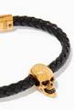 thumbnail of Skull Leather Bracelet #3