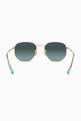 thumbnail of Hexagonal Flat Gradient Sunglasses  #5