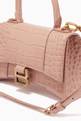 thumbnail of Hourglass XS Top Handle Bag in Shiny Crocodile Embossed Calfskin #5