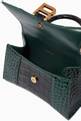 thumbnail of Hourglass XS Top Handle Bag in Shiny Crocodile Embossed Calfskin #3