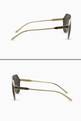 thumbnail of نظارة شمسية ميامي بإطار أفياتور معدن #3