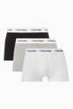 thumbnail of Low Rise Trunks in Cotton Stretch, Set of 3       #0