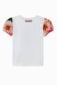 thumbnail of Camellia Cotton T-shirt with Flower Appliqué  #2