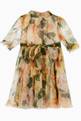 thumbnail of Camellia Silk Chiffon Midi Dress    #0
