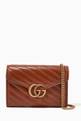 thumbnail of GG Marmont Chain Wallet in Matelassé Leather       #0