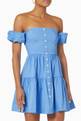 thumbnail of Elio Off Shoulder Mini Dress in Cotton Poplin     #0