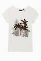 thumbnail of Sequin Palm Trees Jersey T-Shirt   #0