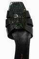 thumbnail of Tribute Flat Sandals in Patent Croc-Embossed Leather                #4