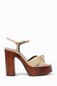 thumbnail of Bianca 85 Sandals in Nappa and Wood    #0