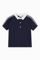thumbnail of Monogram Trim Polo Shirt in Cotton Piqué  #0