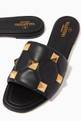 thumbnail of Valentino Garavani Roman Stud Slide Sandals in Quilted Nappa #5