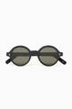 thumbnail of Reunion Bold Round Sunglasses in Acetate   #0