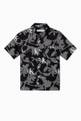 thumbnail of Leaf Print Shirt in Cotton Stretch Ripstop    #0