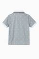 thumbnail of Star & Monogram Motif Jersey Mesh Polo Shirt  #2