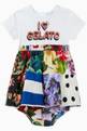 thumbnail of "I Love Gelato" Dress in Cotton Jersey & Patchwork Poplin      #1