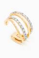 thumbnail of Signature Les Diamants Single Ear Cuff in 18kt Yellow Gold #3