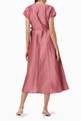 thumbnail of Luisa Wrap Dress in Satin Linen & Silk   #2