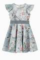 thumbnail of Ruffle Blossom Print Dress      #0