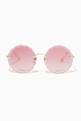 thumbnail of Rosie Round Sunglasses in Metal  #0