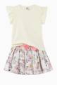 thumbnail of Floral Print Skirt in Poplin   #1