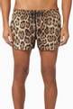thumbnail of Leopard Short Swim Shorts with Logo Plate  #0