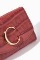thumbnail of Chloé C Small Trifold Wallet in Croc-embossed & Shiny Calfskin    #4
