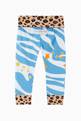 thumbnail of Zebra & Leopard Print Leggings in Stretch Organic Cotton         #2