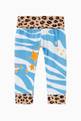 thumbnail of Zebra & Leopard Print Leggings in Stretch Organic Cotton         #0