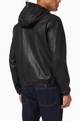 thumbnail of Essential Capsule Collection Hooded Zip-up Jacket in Leather #2