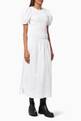 thumbnail of Shirred Midi Dress in Organic Cotton Poplin #0
