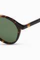 thumbnail of Aston Tortoise Round Sunglasses in Acetate   #2