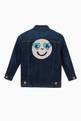 thumbnail of EA Smiley Emoji Embroidered Jacket in Denim #2