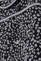 thumbnail of فستان مزيج فيسكوز منسوج بطيات ونقشة بشعار النسر بحجم صغير #2