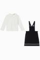thumbnail of EA Logo Tape Pinafore Dress & Top Set in Double Jersey     #1