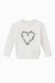 thumbnail of Daisy Heart Sweatshirt in Organic Cotton Fleece     #0